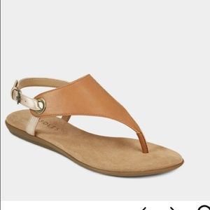 Thong sandals with back strap